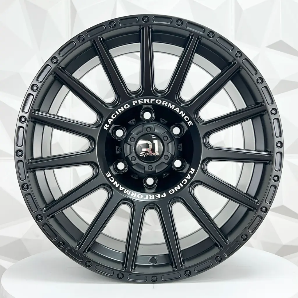 RIN 18X9 6-139.7 R1 SPORT FBX026 MATTE BLACK+MILLING LETTERS ET0 CB110