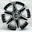 RIN 16X8 5-114.3 R1 SPORT 961 MACHINE BLACK ET0 CB83