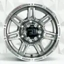 RIN 14X6 6-139.7 R1 SPORT LGS14 GUNMETAL MACHINE FACE MACHINE LIP ET0 CB108.2