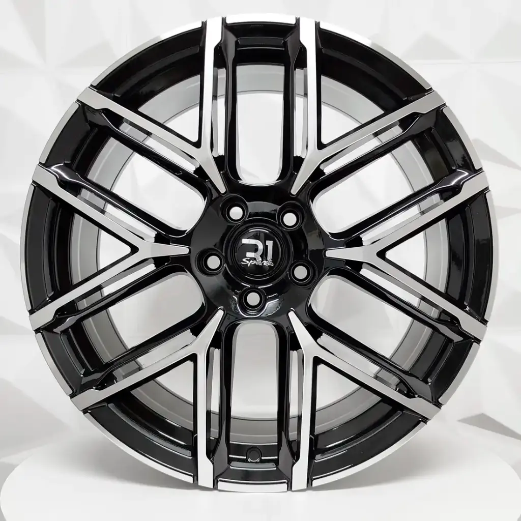 RIN 19X8.5 5-112 R1 SPORT F734 BLACK MACHINE FACE ET42 CB66.56