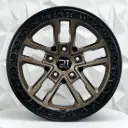 RIN 17X9 5-127 R1 SPORT YF5691 BRONZE+BLACK LIP+RIVETS* ET-10 CB71.56