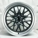 RIN 20X9 5-114.3 R1 SPORT R009 MATTE GUNMETAL MACHINE LIP ET30 CB73.1