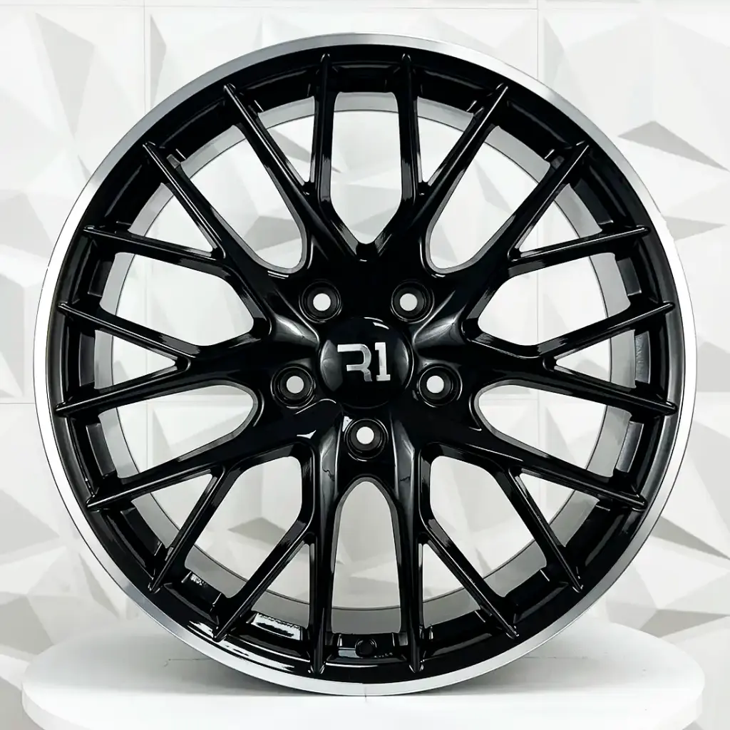 RIN 20X9.5 5-130 R1 SPORT H3083F BLACK MACHINE FACE ET61 CB71.6