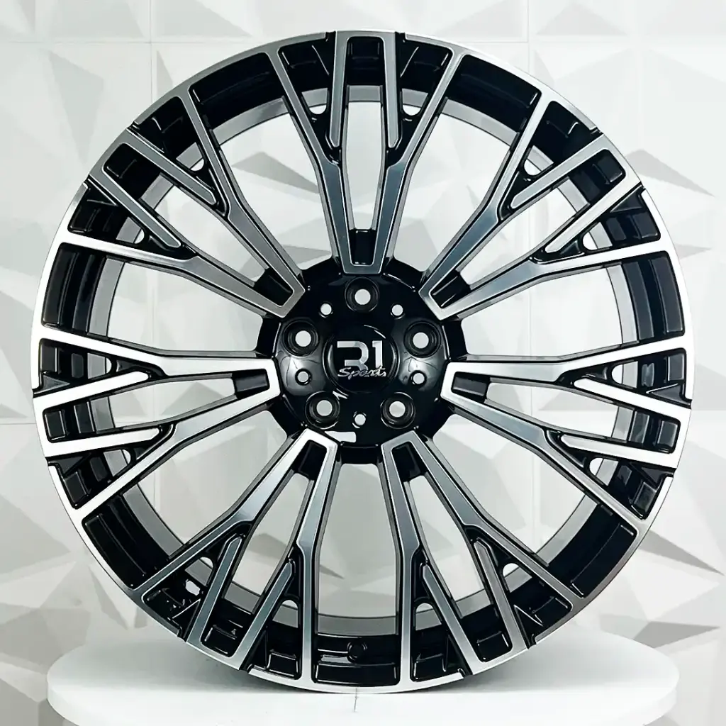 RIN 22X10.5 5-120 R1 SPORT H3156F BLACK MACHINE FACE ET43 CB74.1