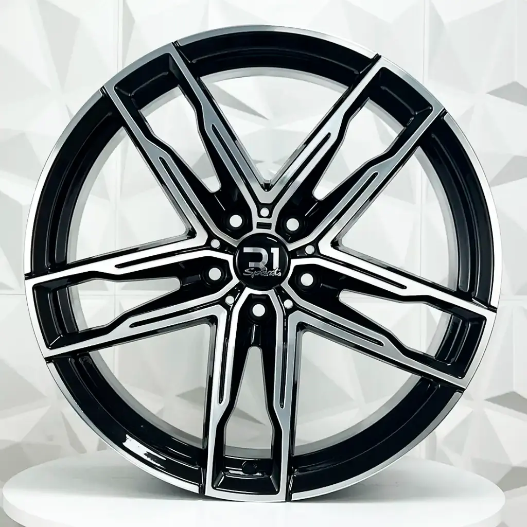 RIN 20X8.5 5-120 R1 SPORT H3076F BLACK MACHINE FACE ET25 CB72.6