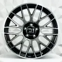 RIN 18X8 5-112 R1 SPORT XF013 MACHINE BLACK ET40 CB66.45
