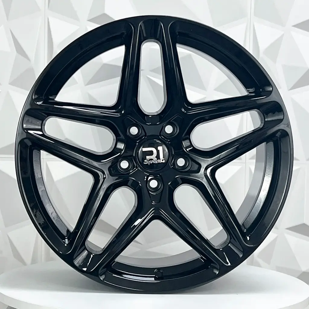 RIN 18X11 5-114.3 R1 SPORT QC1812 GLOSS BLACK ET6 CB73.1