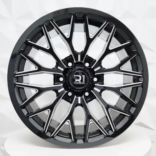 [188583] RIN 18X9 6-139.7 R1 SPORT 634 BLACK+MILLING ET15 CB110