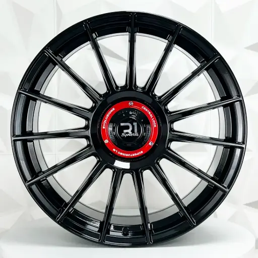 [180594] RIN 18X8 5-100/112 R1 SPORT F8728 BLACK ET45 CB73.1