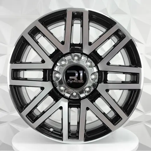 [229335] RIN 22X9 8-170 R1 SPORT FF7055 BLACK MACHINE FACE ET40 CB124.9